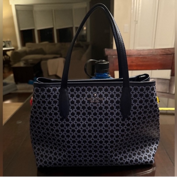 Kate Spade Navy and Black Geometric Tote - Picture 2 of 15